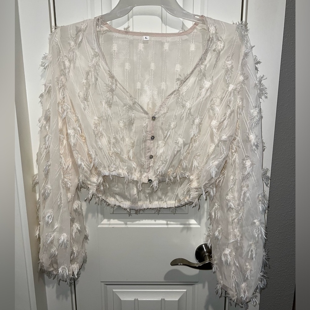 Fringe Crop Blouse
